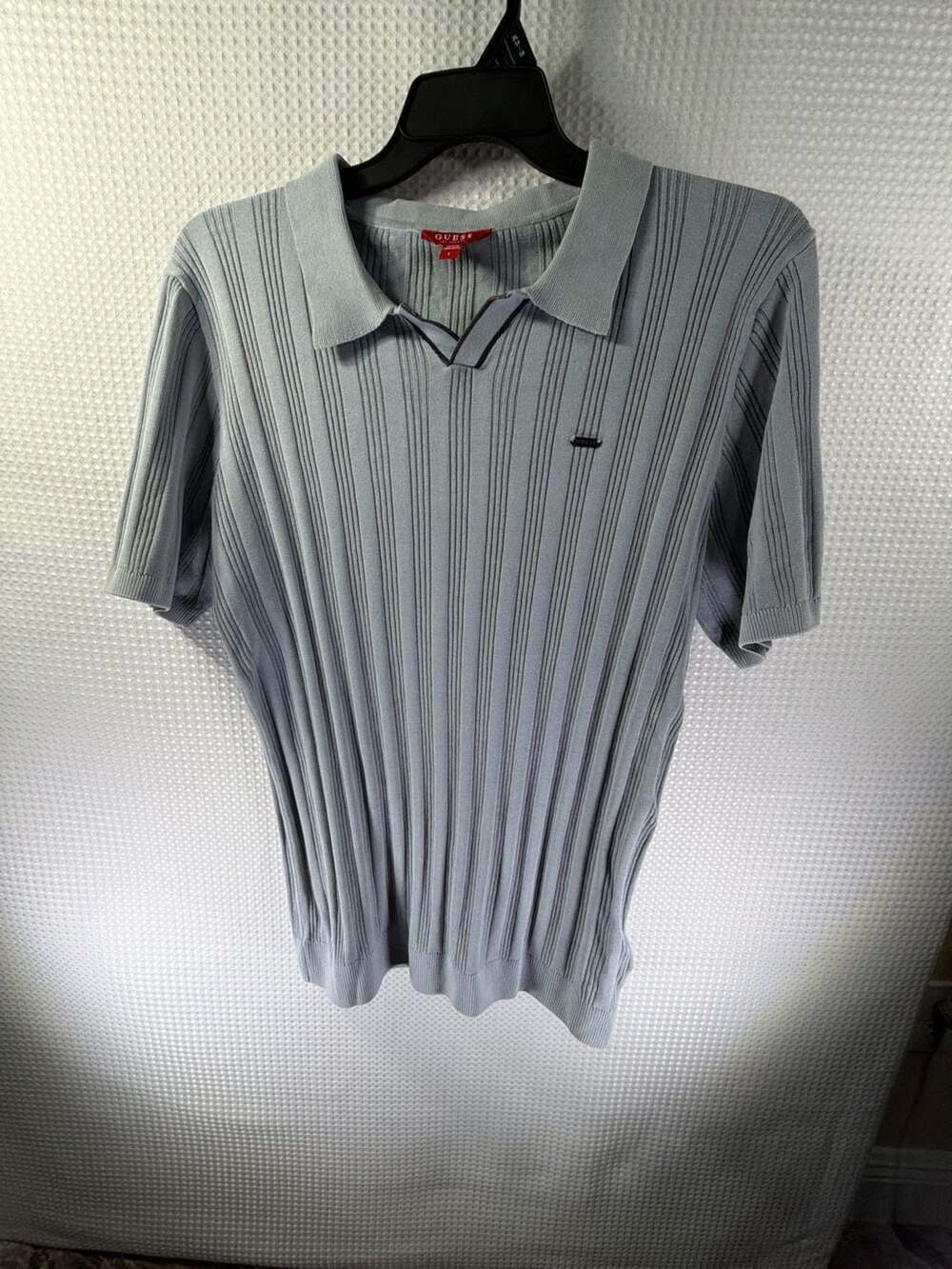 Guess Thommy Short Sleeve Ribbed Polo Sweater